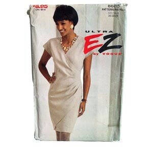 Ultra EZ By Vogue Womens Dress Pattern 8668 Size 20-24 uncut